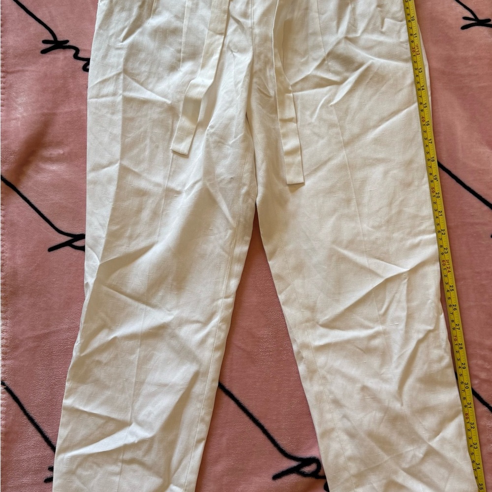 Express White Ankle Cropped Jeans